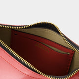 Oskan Moon Gz粉色小牛皮手提包单肩包