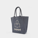 Yenky Gz黑色棉质购物袋包托特包