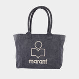 Yenky Zipped Gz Shopping Bag - Isabel Marant - Cotton - Faded Black