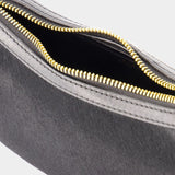 Oskan Moon 黑色皮制手提包单肩包