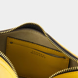 Oskan Moon Gz棕色小牛皮手提包单肩包