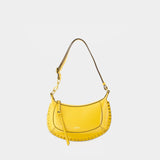 Oskan Moon Gz棕色小牛皮手提包单肩包