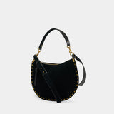 Oskan Soft Zip Gz Shoulder Bag - Isabel Marant - Leather - Black