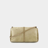 Silao Pouch Gb米色皮制斜挎包