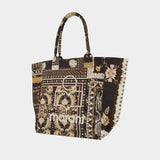 Yenky Ge黑色棉质购物包