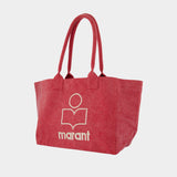 Yenky Zipped Gz 红色棉质购物包