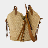 Tampa Mini 裸色拉菲草迷你斜挎包