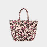 Yenky 粉色棉质斜挎包