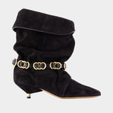 Edrik Rings ankle boots - Isabel Marant - Leather - Black