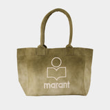 Yenky Zipped Tote Bag - Isabel Marant - Cotton - Khaki