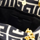 1945 Soft Small 米黑拼色棉质小号Hobo包