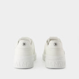 B-Court Sneakers - Balmain - Leather - White