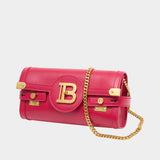 B-Buzz 23 Shoulder Bag - Balmain - Leather - Pink