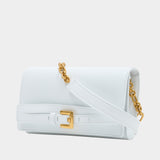 Shuffle Wallet On Chain - Balmain - Leather - White