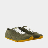 Racer 45 Sneakers - Balmain - Leather - Green