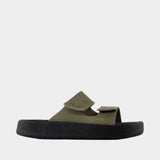 Etna Sandals - Veja - Leather - Khaki