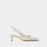 Milanaise Pumps - Rouje - Leather - Beige