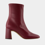 Claudia Ankle Boots - Rouje - Leather - Burgundy