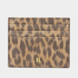 Espresso Card Holder - Rouje - Leather - Brown