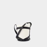 Hobo Bag The Curve - Alexander Mcqueen - Leather - White