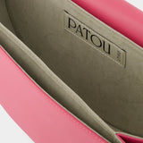 Le Bag 粉色光面小牛皮手提肩背包