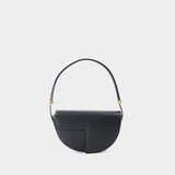 Circle Bag 黑色光面小牛皮手提肩背包