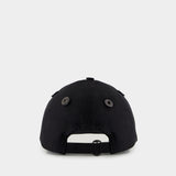 Lettering合成材质黑色棒球帽