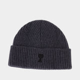 Adc Beanie - AMI Paris - Wool - Grey