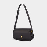Paris Paris Shoulder Bag - AMI Paris - Leather - Black