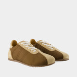 Soft Sneakers - AMI Paris - Canva - Brown