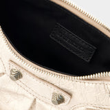 Balenciaga Le Cagole Sho XS米色皮质斜挎包