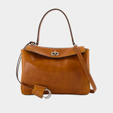 Rodeo S Shoulder Bag - Balenciaga - Synthetic Leather - Brown