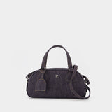 Friday Bowling 灰色皮制斜挎包法棍包