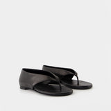 Sandals - Courreges - Leather - Black