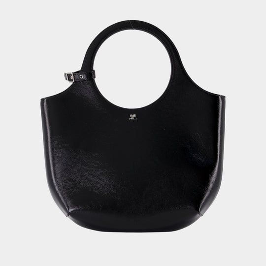 Medium Holy Purse - Courreges - Leather - Black