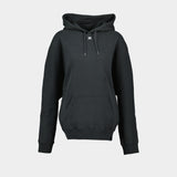 Oversized Hoodie - Courreges - Cotton - Black