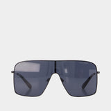 24 Sunglasses - Courreges - Metal - Black