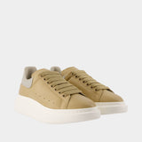 Oversized Sneakers - Alexander McQueen - Leather - Beige