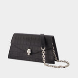 Skull Mini Clutch - Alexander McQueen - Leather - Black