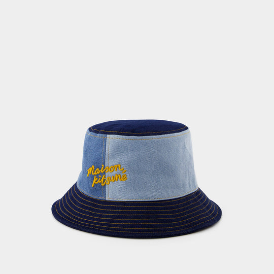 Bob Denim 蓝色棉质水桶帽