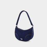 Boogie Moon Shoulder Bag - Maison Kitsune - Denim - Blue