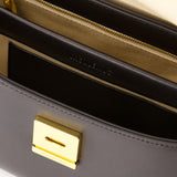 Le Rond Carre Bag 黑色羊皮手拿包肩包