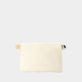 La Pochette Rond Carré - Jacquemus - Leather - White