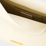 La Pochette Rond Carré - Jacquemus - Leather - White