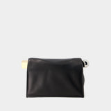 La Pochette Rond Carré - Jacquemus - Leather - Black