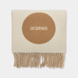 L'écharpe Rond Carré - Jacquemus - Wool - Beige