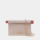 La Petite Pochette Rond Carré - Jacquemus - Cotton - Beige