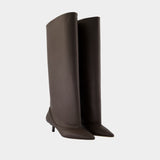 Tourni H Boots - Jacquemus - Leather - Brown