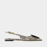 Duelo P Slingbacks - Jacquemus - Leather - Beige