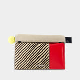La Pochette Rond Carre - Jacquemus - Leather - Multicolor